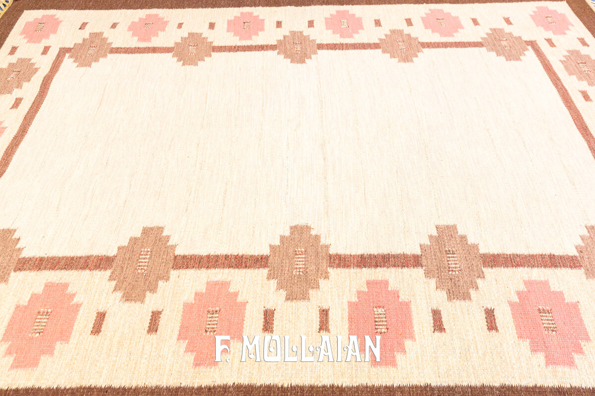 Tappeto Svedese Rollakan Colore Beige/Rosa n°:471490